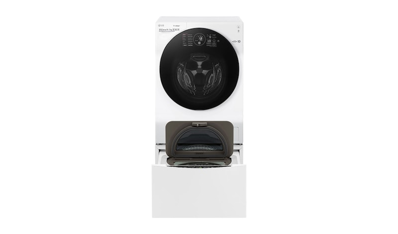 LG TWINWash™ Lavadora (11Kg) Secadora (7Kg) con Motor Inverter Direct Drive  y Mini Lavadora (2Kg) con Motor Slim Inverter Direct Drive, WD11WDS6TW