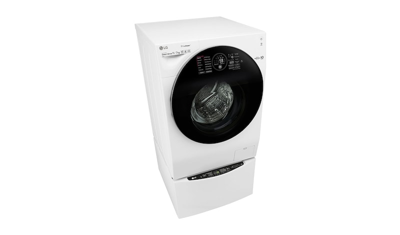 LG TWINWash™ Lavadora (11Kg) Secadora (7Kg) con Motor Inverter Direct Drive  y Mini Lavadora (2Kg) con Motor Slim Inverter Direct Drive, WD11WDS6TW