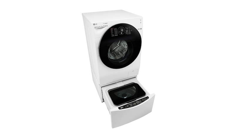 LG TWINWash™ Lavadora (11Kg) Secadora (7Kg) con Motor Inverter Direct Drive  y Mini Lavadora (2Kg) con Motor Slim Inverter Direct Drive, WD11WDS6TW