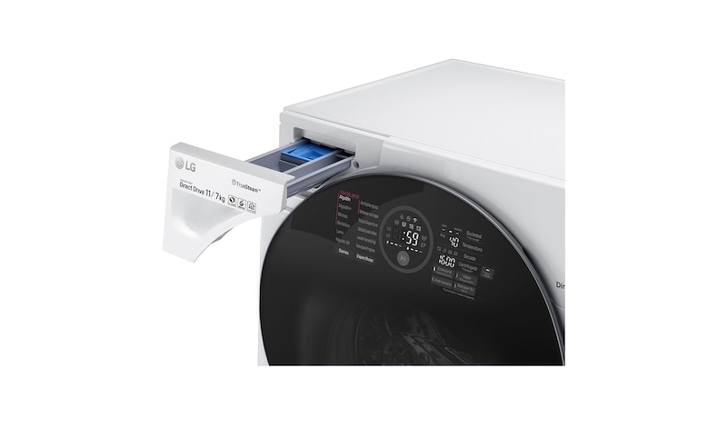 LG TWINWash™ Lavadora (11Kg) Secadora (7Kg) con Motor Inverter Direct Drive  y Mini Lavadora (2Kg) con Motor Slim Inverter Direct Drive, WD11WDS6TW