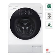 Vista frontal de Lavadora - Secadora Carga Frontal con motor Inverter Direct Drive y capacidad total de 11 kilos de Lavado y 7 kilos de Secado WD11WDS6