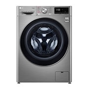 Vista frontal de Lavadora-Secadora Carga Frontal con Tecnología Steam, motor Inverter Direct Drive y capacidad de 12 kilos de Lavado y 7 de Secado. WD12VVC3S6C