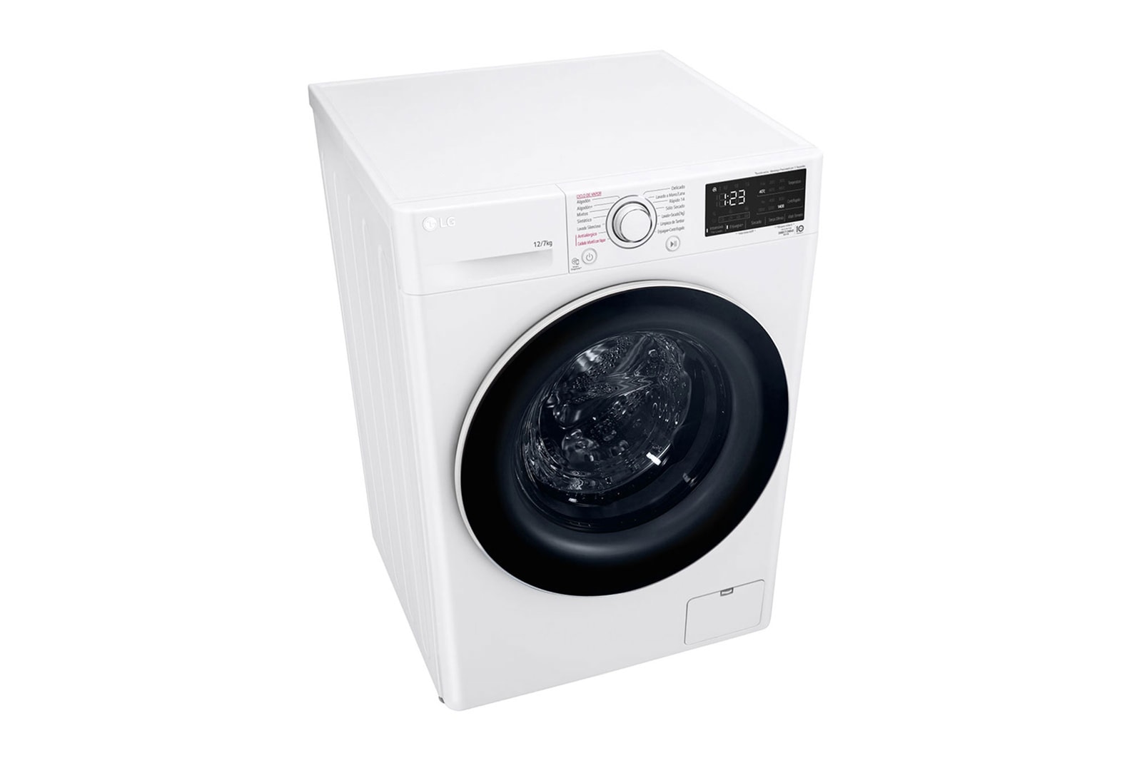 LG Lavadora Secadora 12Kg/7Kg con AIDD™, WD12WVC5S6