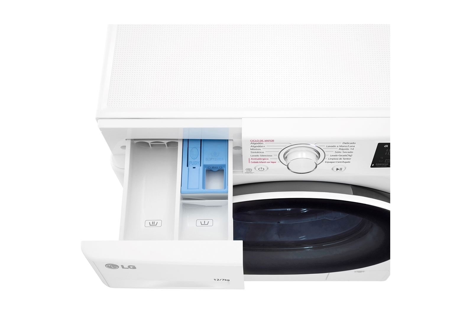 LG Lavadora Secadora 12Kg/7Kg con AIDD™, WD12WVC5S6
