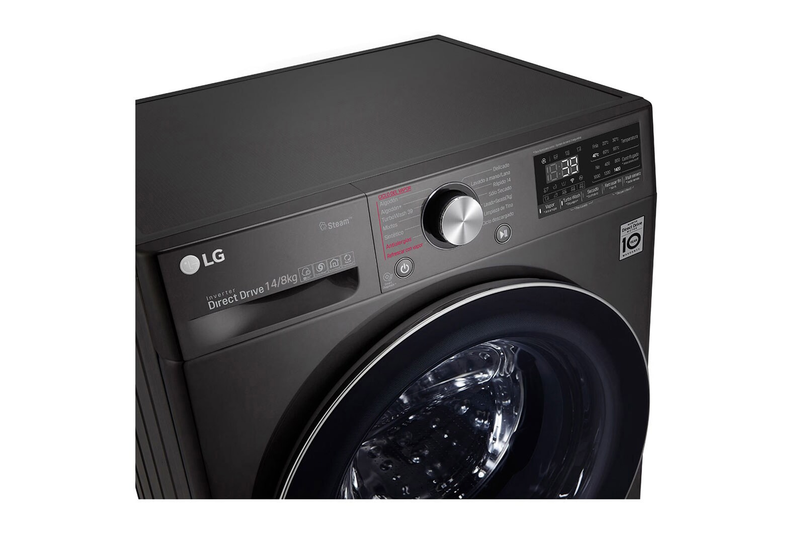 LG Lavadora Secadora 14Kg/8Kg con AIDD™ y Steam+, WD14BVC2S6C