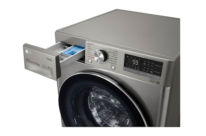 LG Lavadora Secadora 14Kg/8Kg con AIDD™ y Steam, WD14VVC4S6C