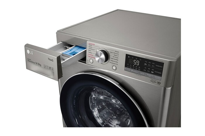 LG Lavadora Secadora 14Kg/8Kg con AIDD™ y Steam, WD14VVC4S6C