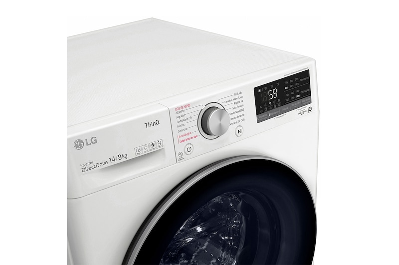 LG Lavadora Secadora 14Kg/8Kg con AIDD™, WD14WVC4S6