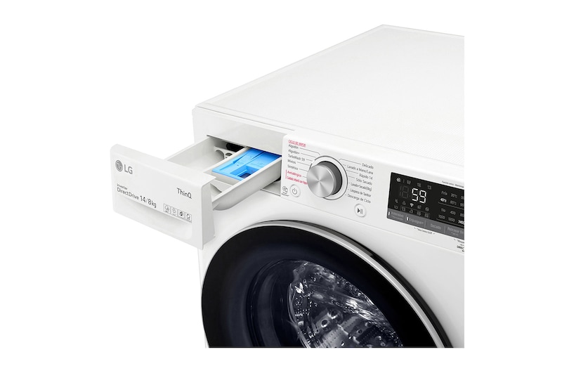 LG Lavadora Secadora 14Kg/8Kg con AIDD™, WD14WVC4S6