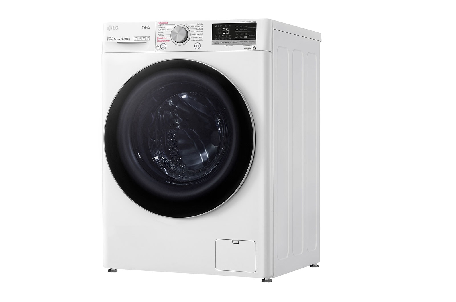 LG Lavadora Secadora 14Kg/8Kg con AIDD™, WD14WVC4S6