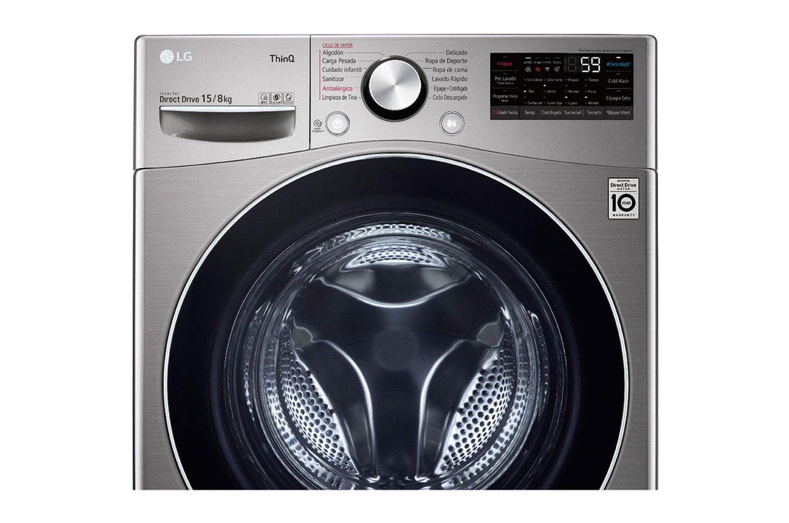 LG Lavadora Secadora 15Kg/8Kg con AIDD™, WD15DG2S6