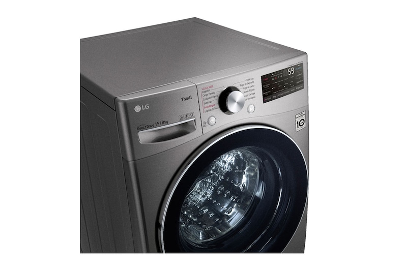 LG Lavadora Secadora 15Kg/8Kg con AIDD™, WD15DG2S6