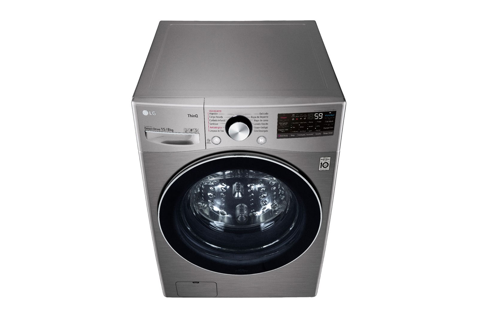 LG Lavadora Secadora 15Kg/8Kg con AIDD™, WD15DG2S6