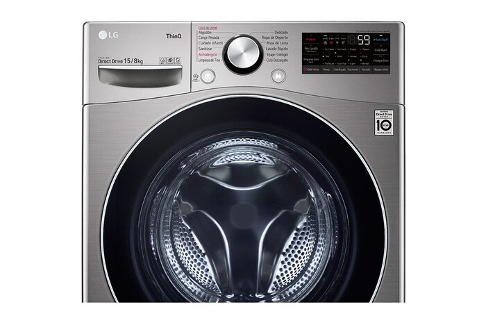LG Lavadora Secadora 15Kg/8Kg con AIDD™, WD15DG2S6