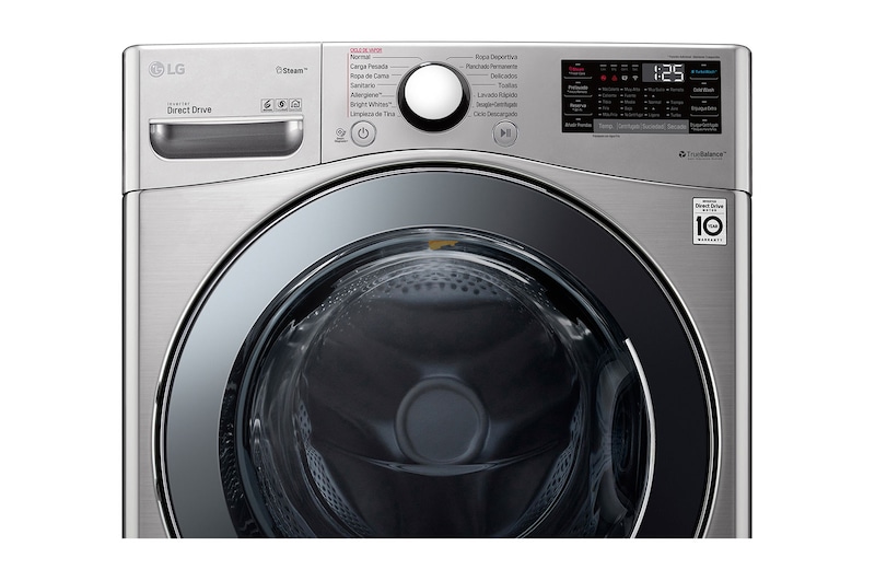 LG Lavadora-Secadora LG Carga Frontal con capacidad de 20 KG de lavado y 12 KG de Secado con Tecnología Steam, TurboWash y ThinQ, WD20VV2S6