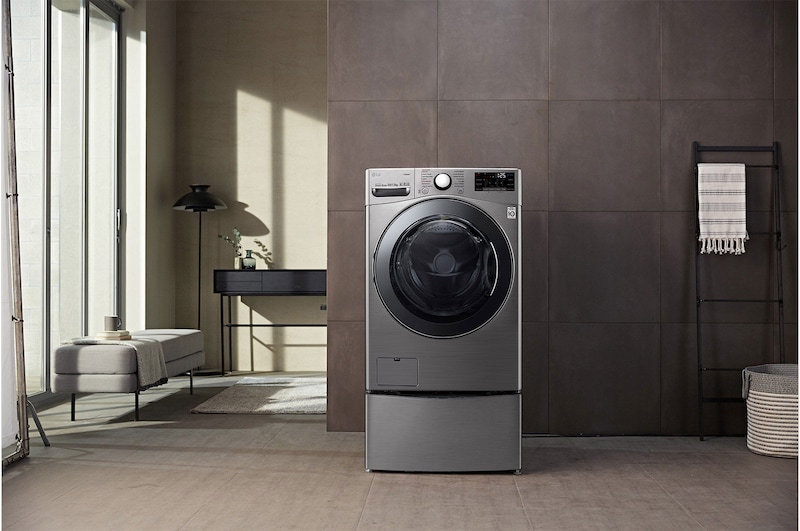 LG TWINwash Lavadora (20 KG) Secadora (12 KG) con motor Inverter Direct Drive y Mini lavadora de (3,5 Kg) con motor Slim Inverter Direct Drive, WD20VV2S6TW