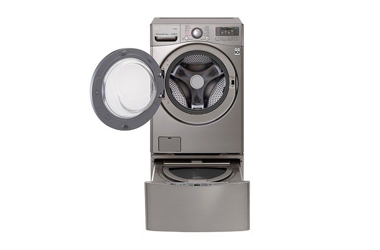 LG TWINWash™ Lavadora (20Kg) Secadora (11Kg) con motor Inverter Direct Drive y Mini lavadora (3,5Kg) motor Slim Inverter Direct Drive, WD20VVS6TW