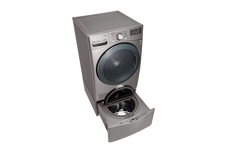 LG TWINWash™ Lavadora (20Kg) Secadora (11Kg) con motor Inverter Direct Drive y Mini lavadora (3,5Kg) motor Slim Inverter Direct Drive, WD20VVS6TW