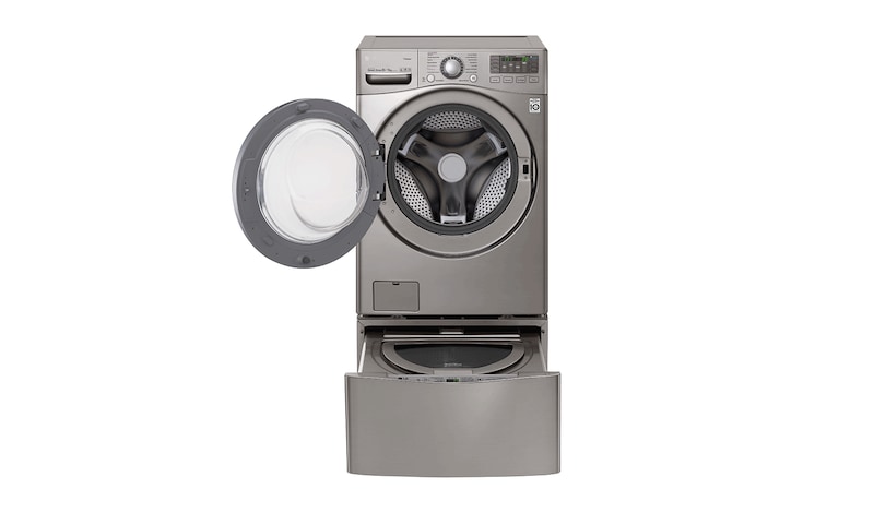 LG TWINWash™ Lavadora (20Kg) Secadora (11Kg) con motor Inverter Direct Drive y Mini lavadora (3,5Kg) motor Slim Inverter Direct Drive, WD20VVS6TW