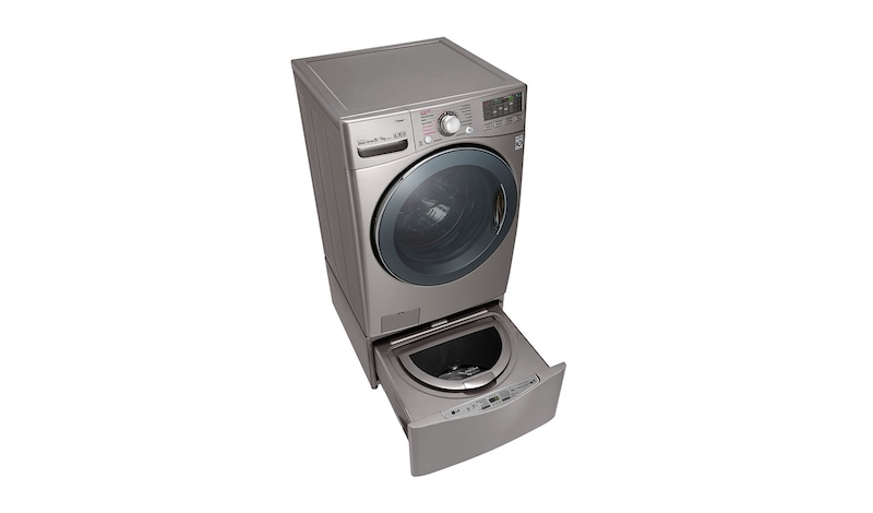 LG TWINWash™ Lavadora (20Kg) Secadora (11Kg) con motor Inverter Direct Drive y Mini lavadora (3,5Kg) motor Slim Inverter Direct Drive, WD20VVS6TW