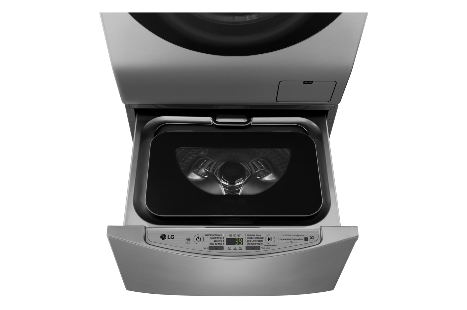 Vista frontal de Lavadora de 2 Kg con Motor Inverter Direct Drive WD2100VM