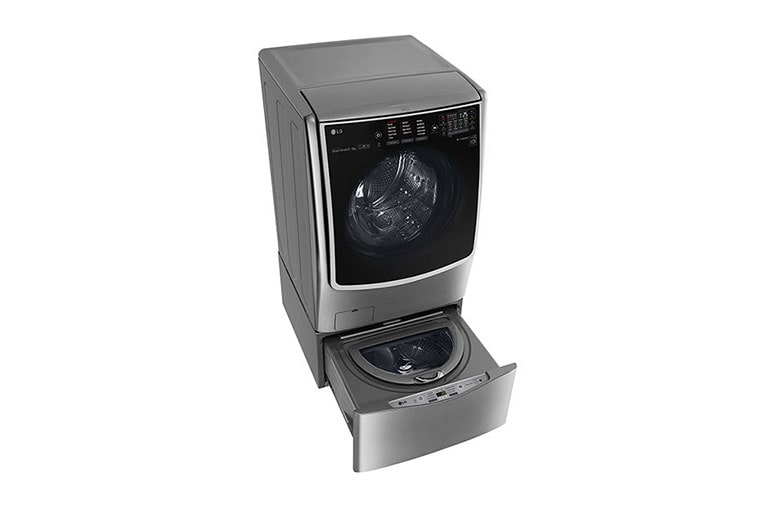 LG TWINWash™ Lavadora (22Kg) Secadora (13Kg) con motor Inverter Direct Drive y Mini lavadora (3,5Kg) motor Slim Inverter Direct Drive, WD22VTS6TW