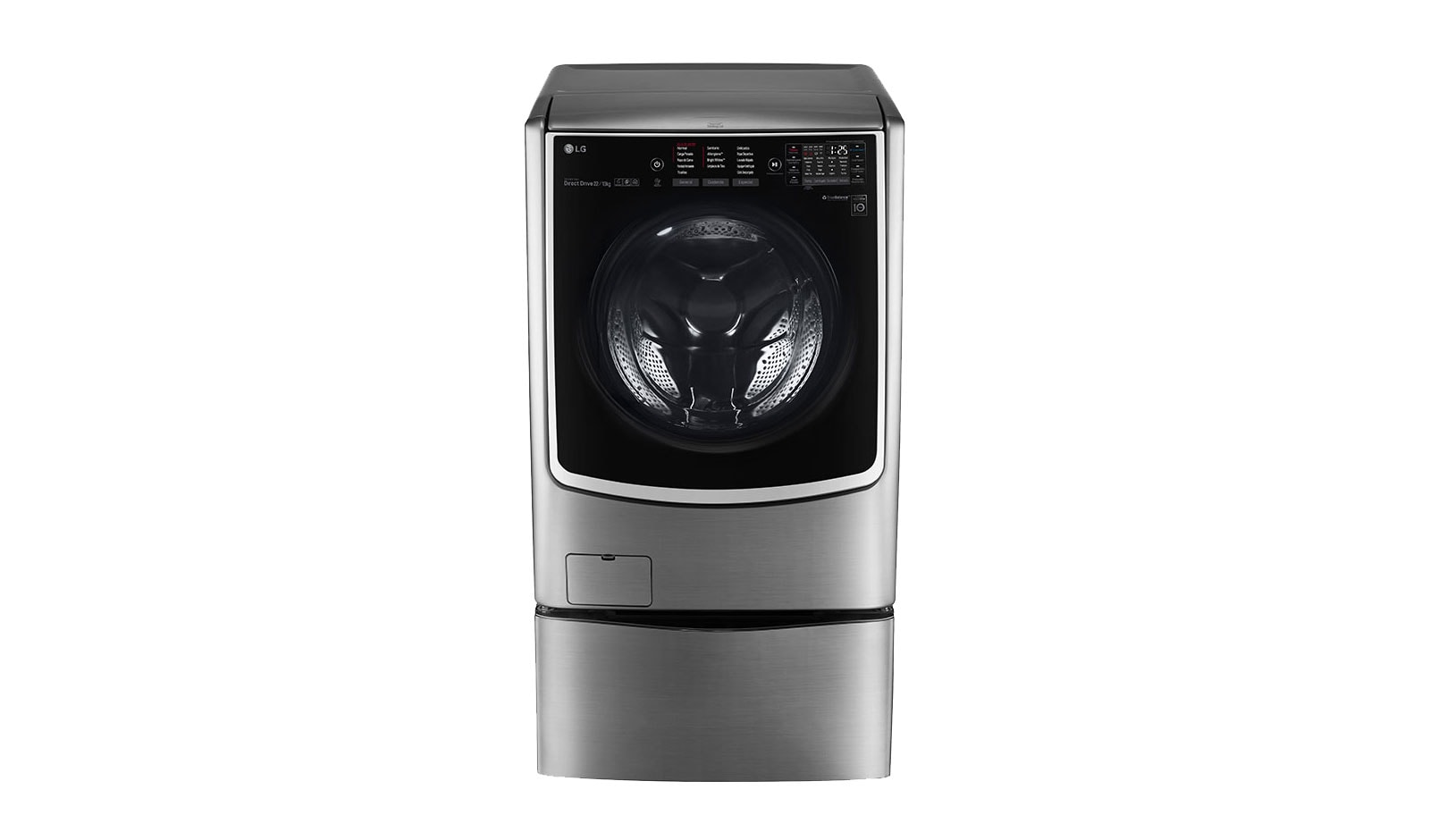 LG TWINWash™ Lavadora (22Kg) Secadora (13Kg) con motor Inverter Direct Drive y Mini lavadora (3,5Kg) motor Slim Inverter Direct Drive, WD22VTS6TW