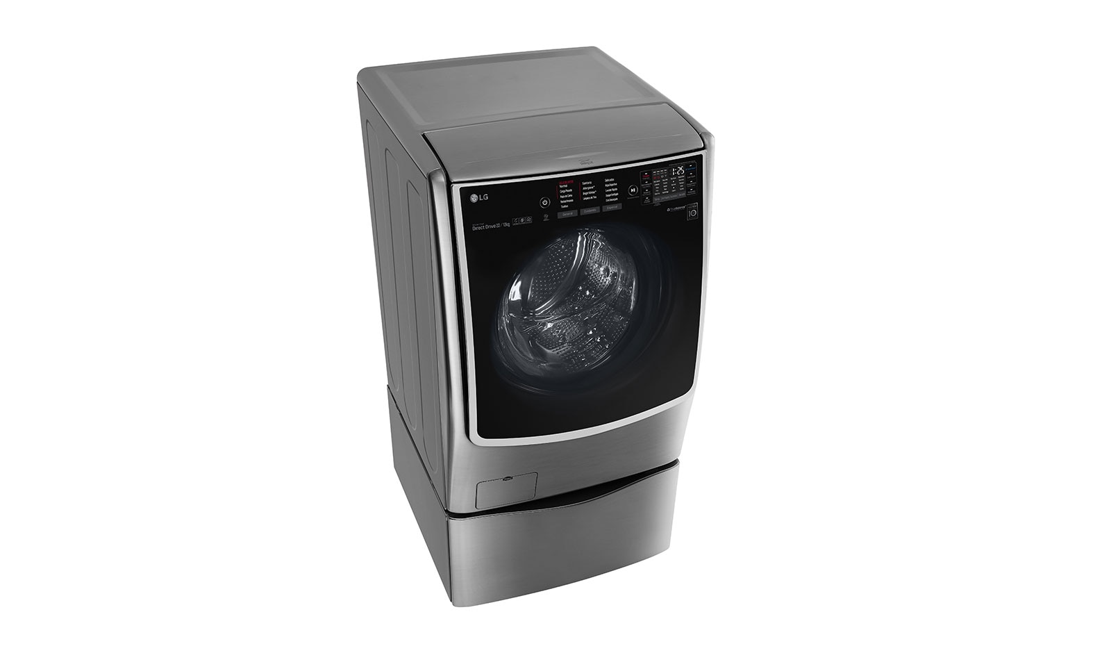 LG TWINWash™ Lavadora (22Kg) Secadora (13Kg) con motor Inverter Direct Drive y Mini lavadora (3,5Kg) motor Slim Inverter Direct Drive, WD22VTS6TW