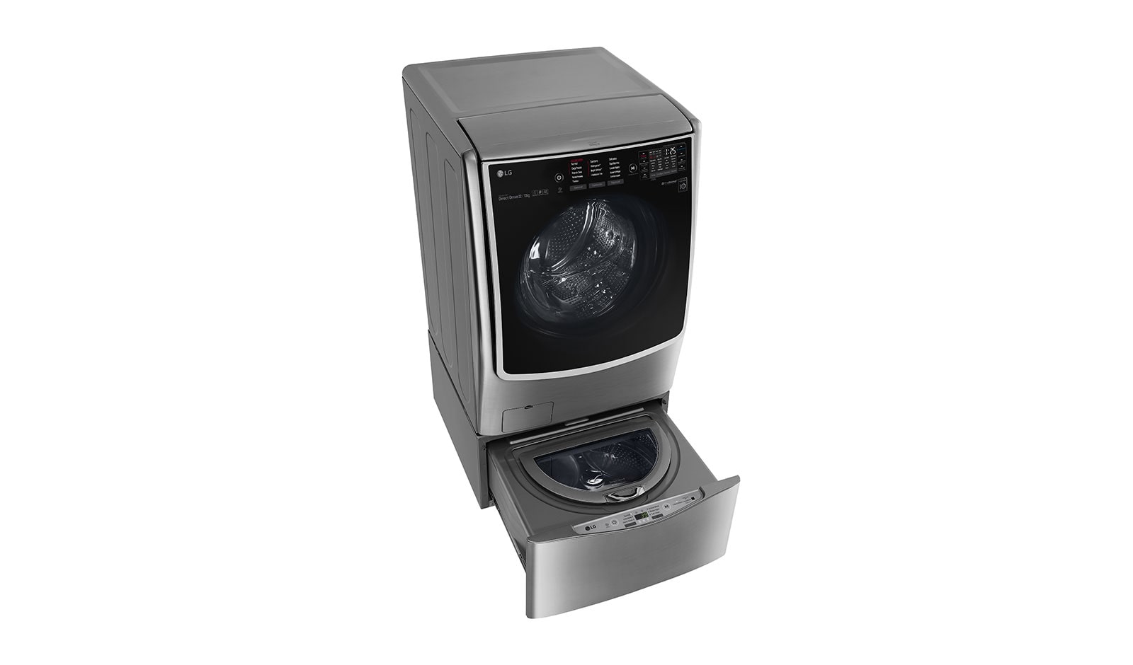 LG TWINWash™ Lavadora (22Kg) Secadora (13Kg) con motor Inverter Direct Drive y Mini lavadora (3,5Kg) motor Slim Inverter Direct Drive, WD22VTS6TW