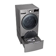 LG  LG TWINWash™ Lavadora(22Kg) Secadora(13Kg) con motor Inverter Direct Drive y Mini Lavadora de (3,5Kg) con motor Slim Inverter Direct Drive, WD22VV2S6TW