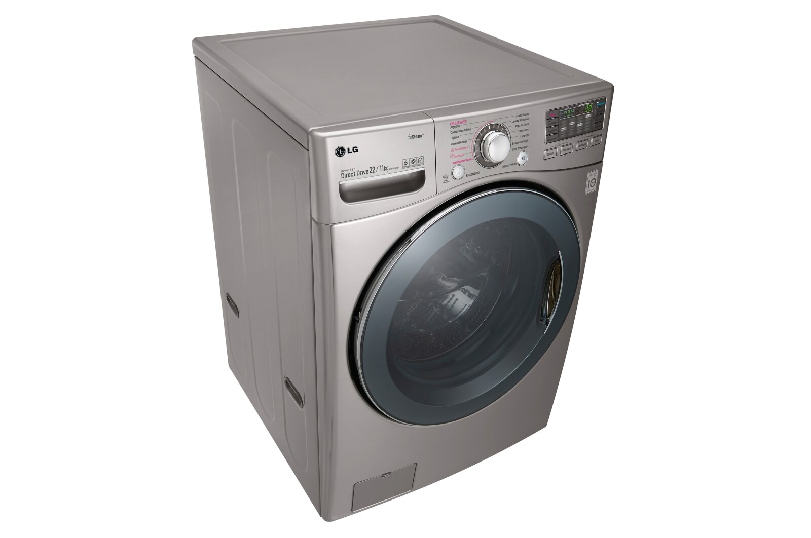 LG Lavadora – Secadora Carga Frontal con Motor Inverter Direct Drive y Capacidad Total de 22 kilos de lavado y 11 kilos de secado., WD22VVS6