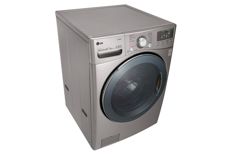 LG Lavadora – Secadora Carga Frontal con Motor Inverter Direct Drive y Capacidad Total de 22 kilos de lavado y 11 kilos de secado., WD22VVS6