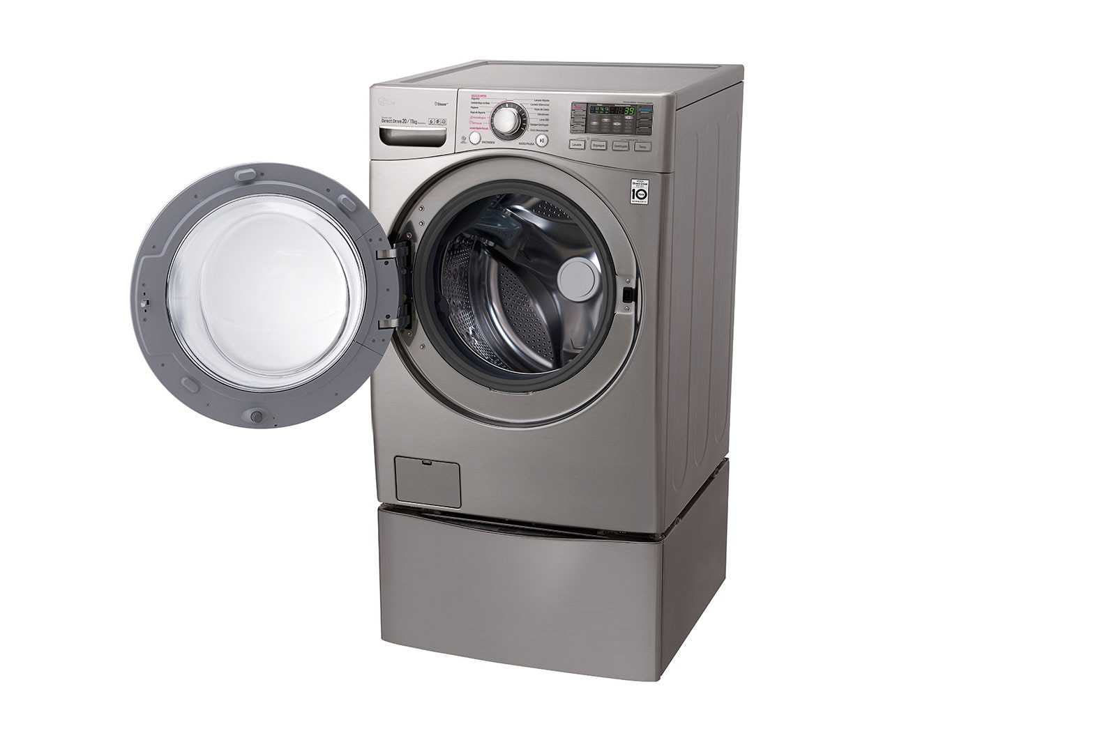 LG TWINWash™ Lavadora (22Kg) Secadora (11Kg) con Motor Inverter Direct Drive y Mini Lavadora (3,5Kg) con Motor Slim Inverter Direct Drive., WD22VVS6TW