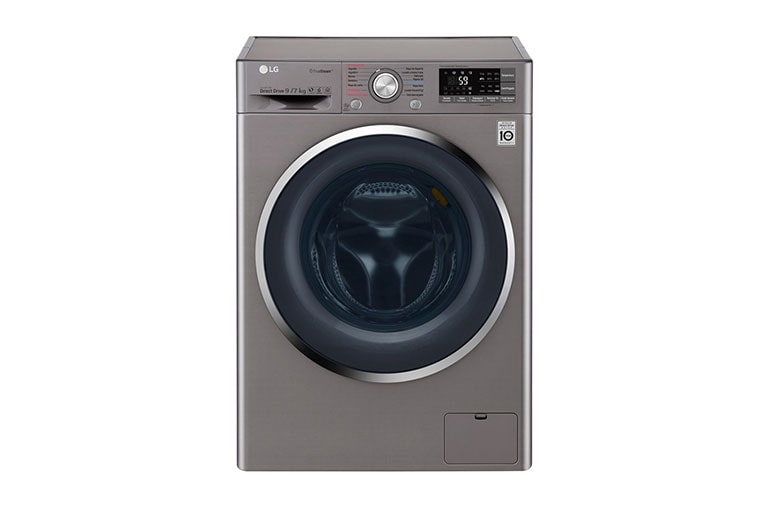 Vista frontal de Lavadora – Secadora Carga Frontal con Motor Inverter Direct Drive y capacidad total 9 kilos de lavado y 5 kilos de secado WD9DBS6