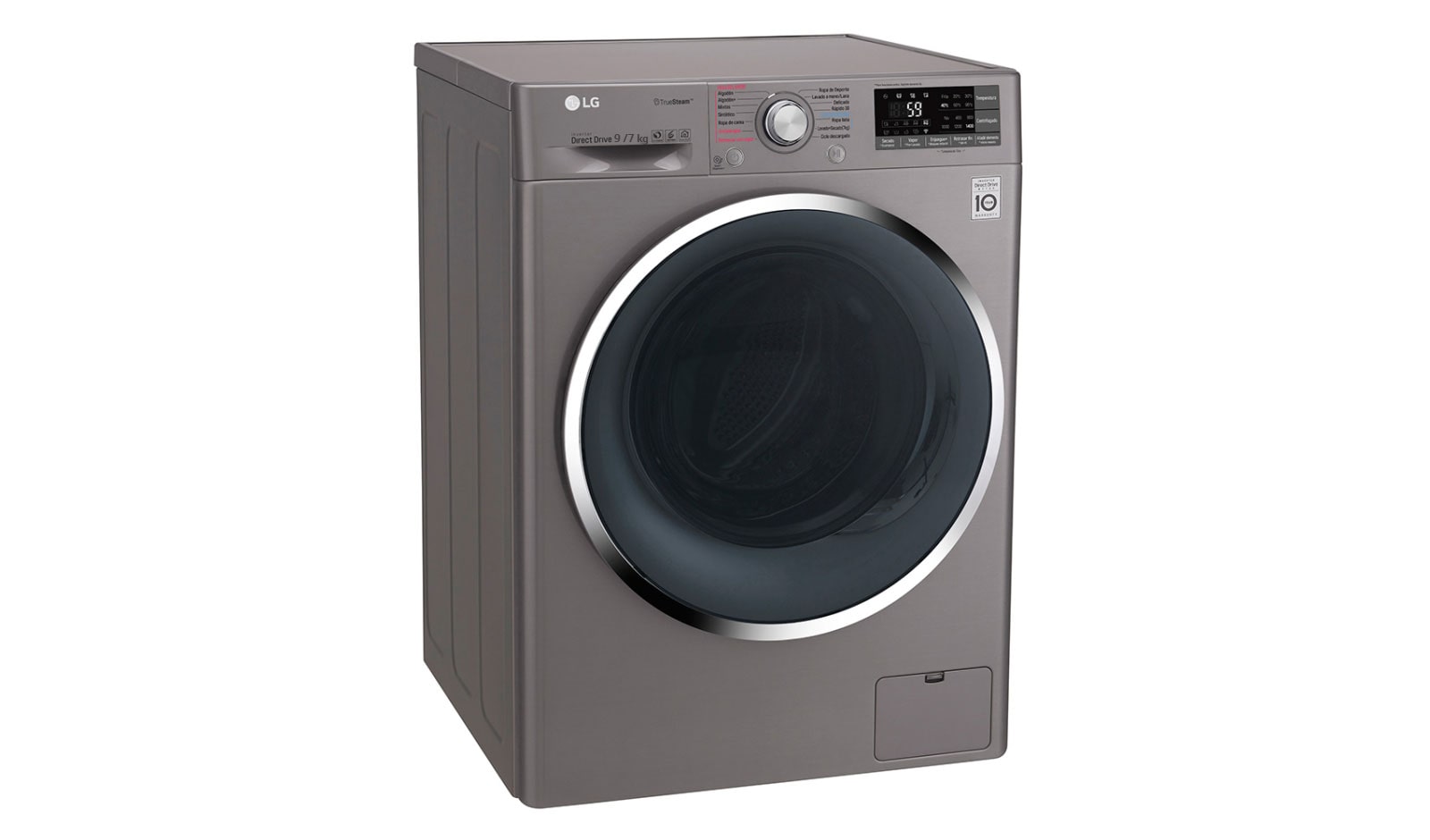 LG Lavadora – Secadora Carga Frontal con Motor Inverter Direct Drive y capacidad total 9 kilos de lavado y 5 kilos de secado, WD9DBS6