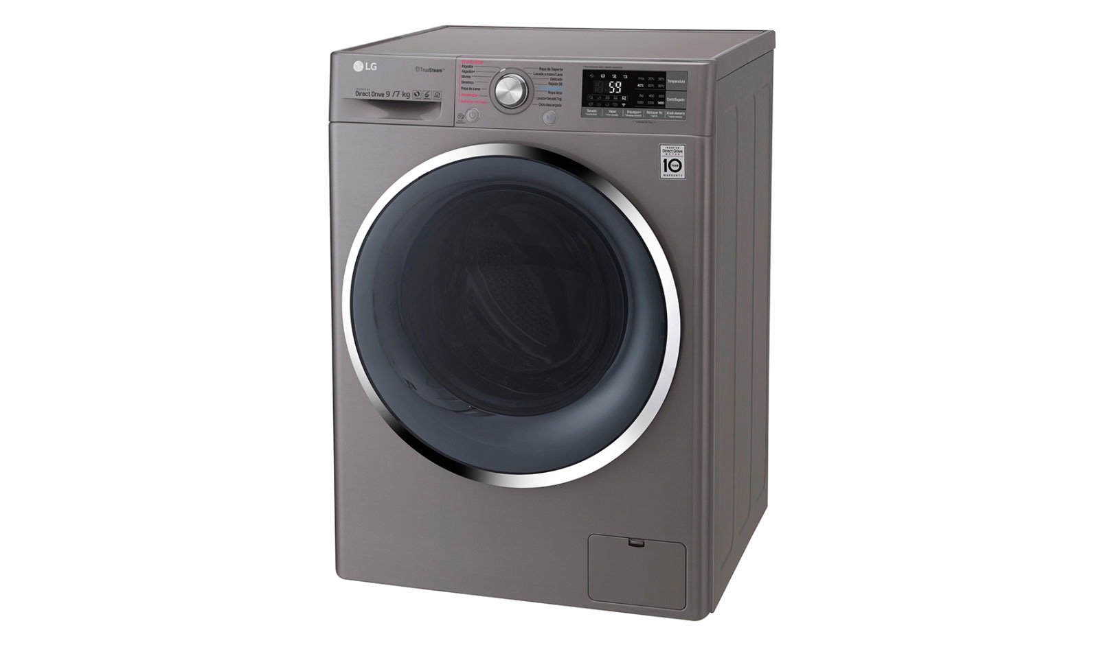 LG Lavadora – Secadora Carga Frontal con Motor Inverter Direct Drive y capacidad total 9 kilos de lavado y 5 kilos de secado, WD9DBS6