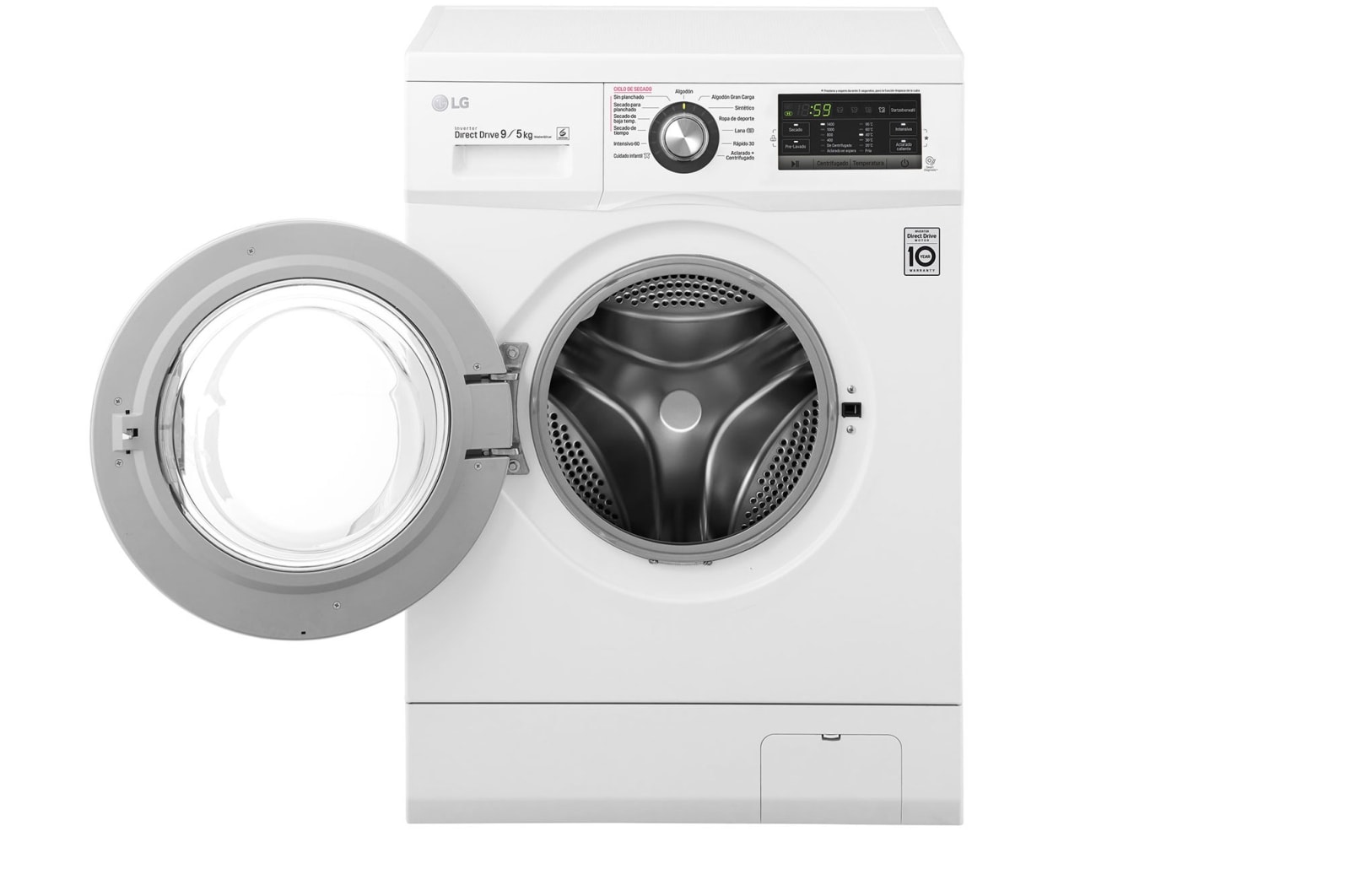 LG Lavadora-Secadora Carga Frontal con motor Inverter Direct Drive y capacidad total de 9 kilos de Lavado y 5 kilos de Secado , WD9WE6