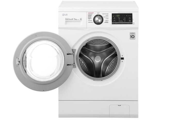 LG Lavadora-Secadora Carga Frontal con motor Inverter Direct Drive y capacidad total de 9 kilos de Lavado y 5 kilos de Secado , WD9WE6