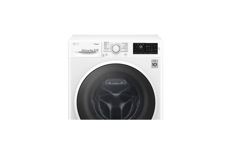 LG Lavadora Carga Frontal con Motor Inverter Direct Drive y Capacidad Total de 11 kilos de lavado., WM11WBS6