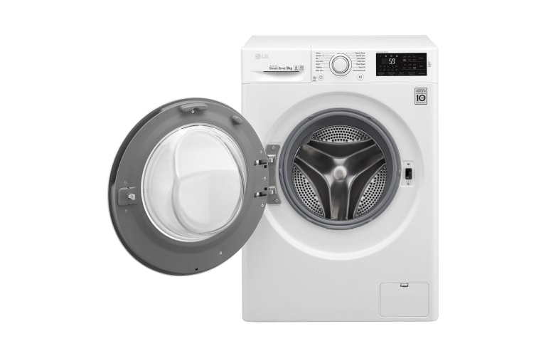 LG Lavadora Carga Frontal con Motor Inverter Direct Drive y Capacidad Total de 9 kilos de lavado., WM9WB6