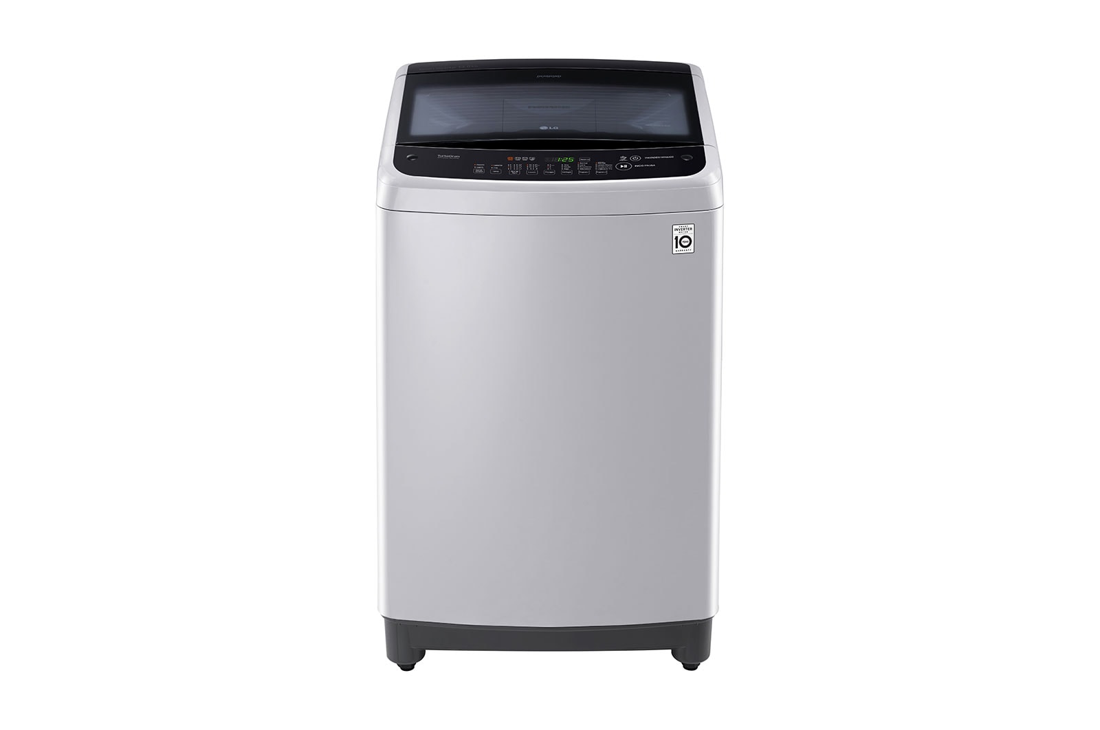 Vista frontal de Lavadora de Carga Superior con motor Smart Inverter y capacidad total de 13 Kilos WT13DSBP