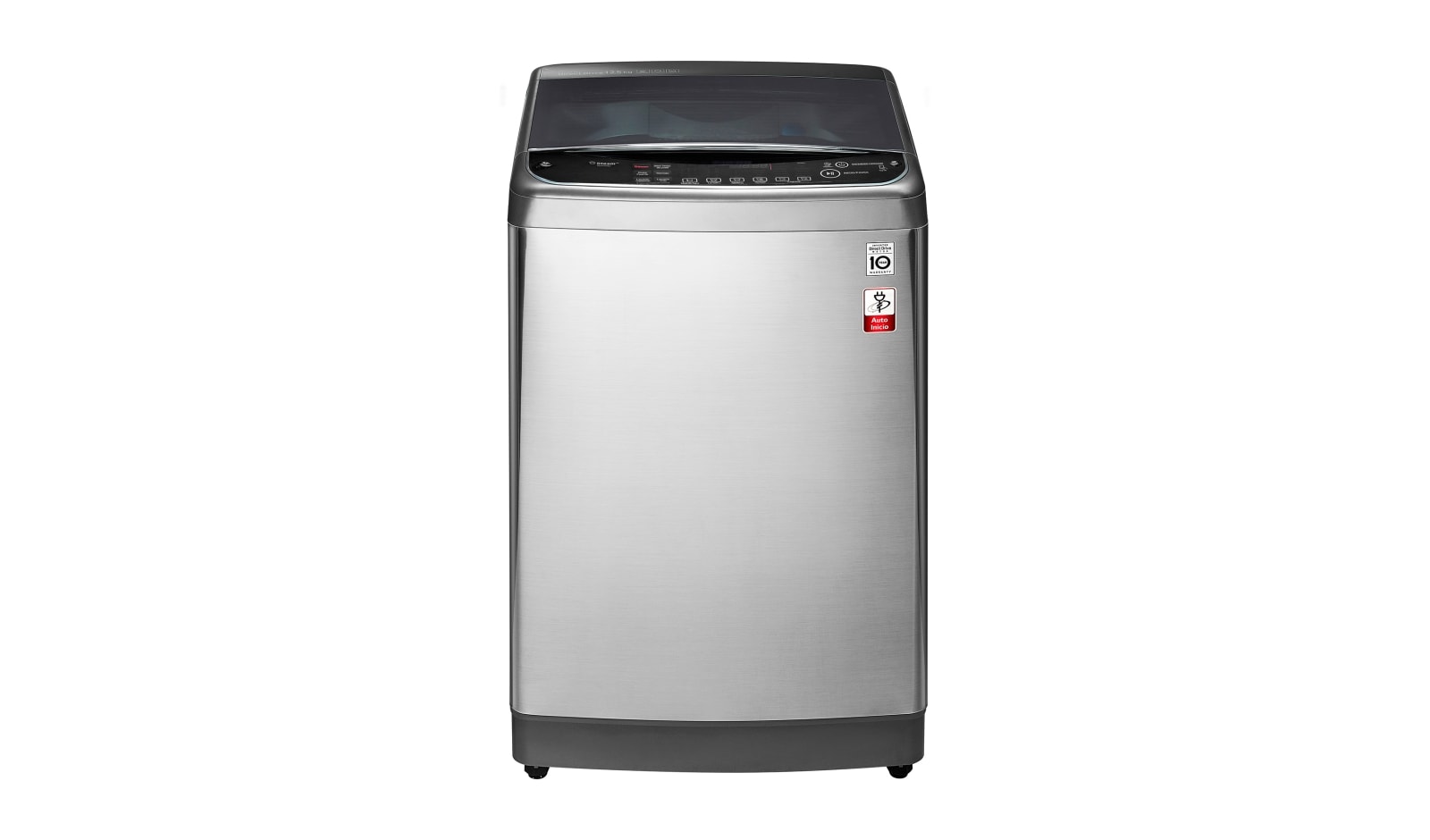 Vista frontal de Lavadora de Carga Superior con motor Inverter Direct Drive y capacidad total de 12,5 Kg WT13VSS6
