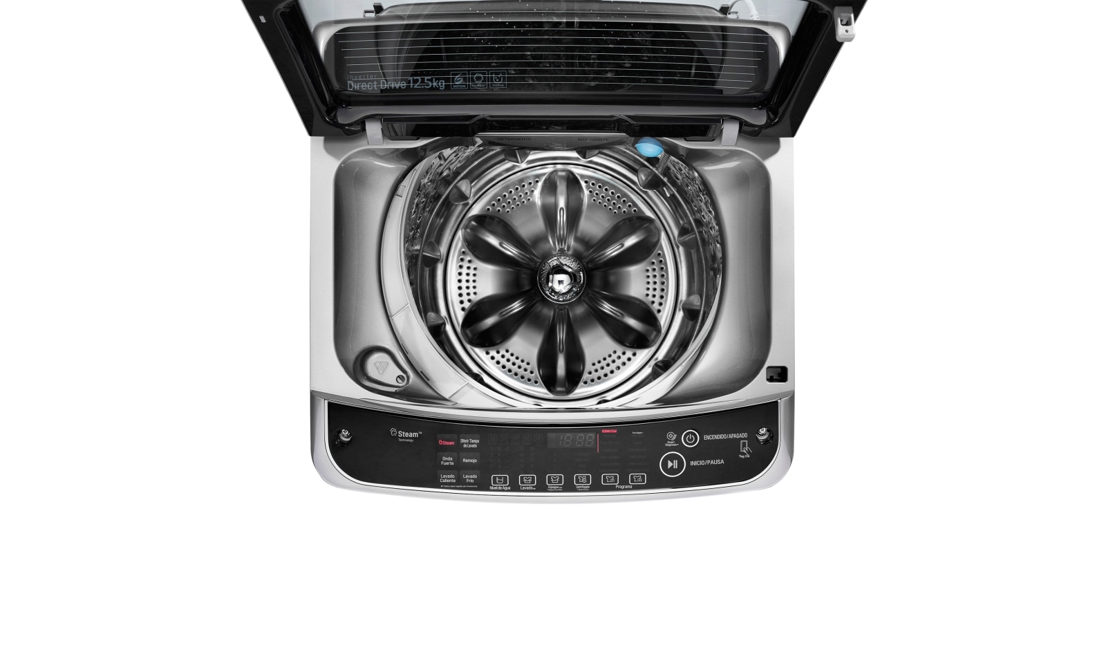 LG Lavadora de Carga Superior con motor Inverter Direct Drive y capacidad total de 12,5 Kg, WT13VSS6