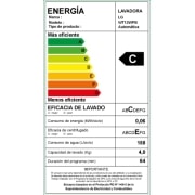 LG Lavadora de Carga Superior con motor Smart Inverter y capacidad total de 13 kilos, WT13WPB