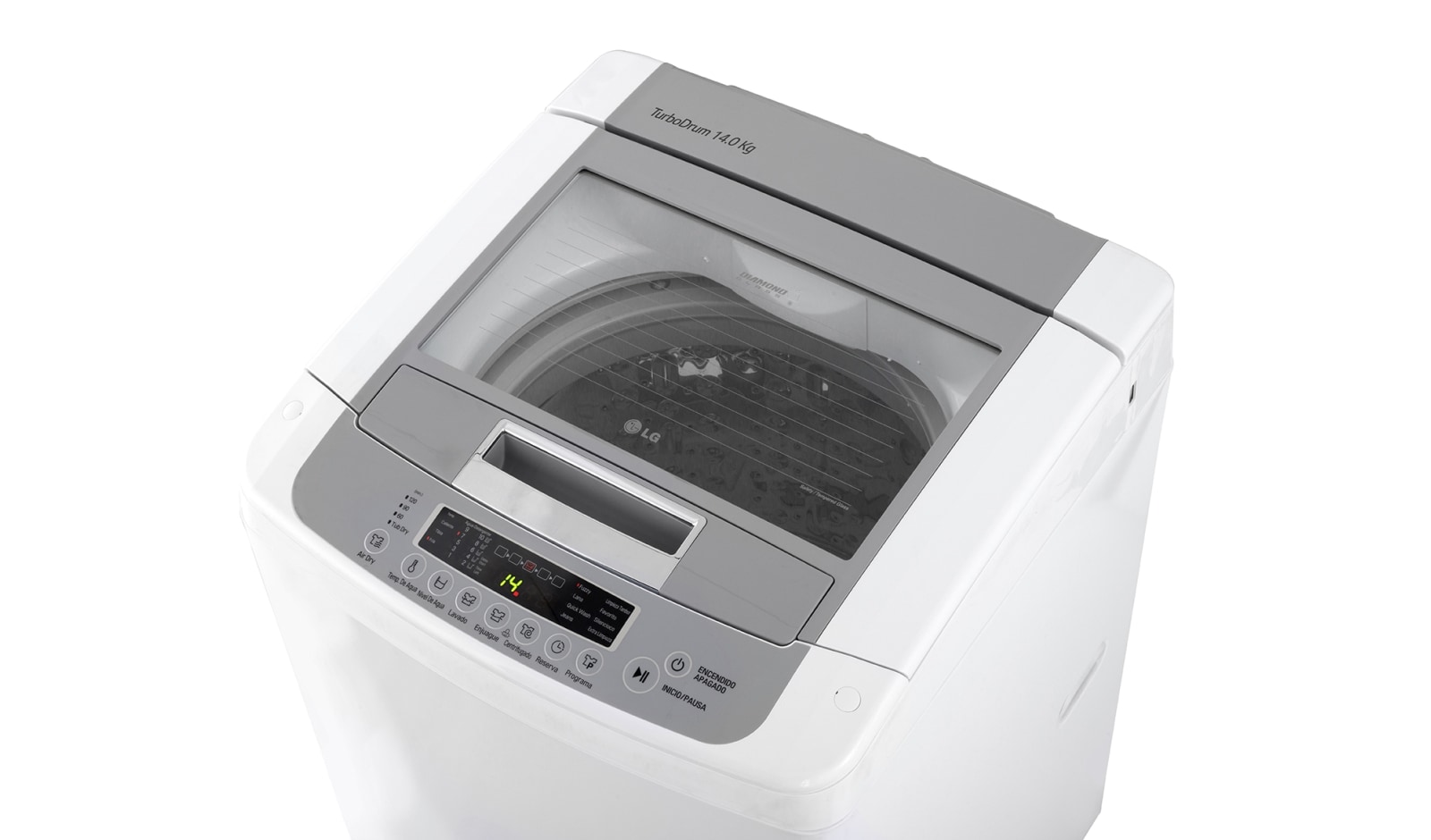 LG Lavadora 14 Kg con tecnología Turbo Drum, WT14WP