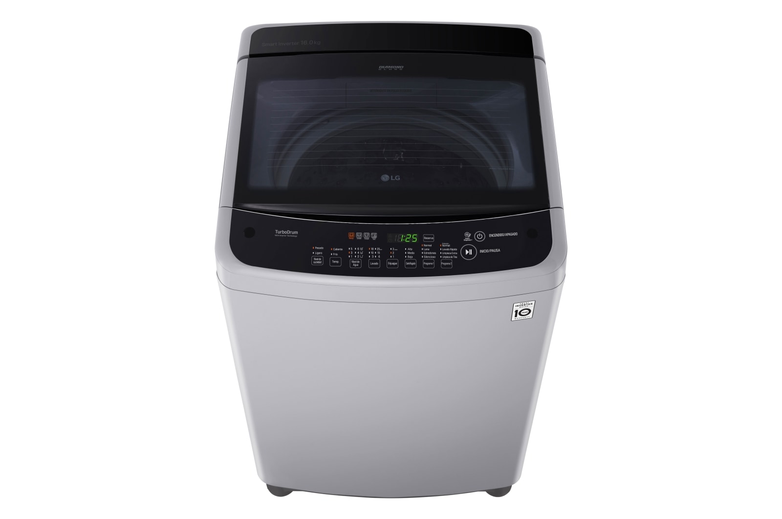 LG Lavadora de Carga Superior con motor Smart Inverter y capacidad total de 16 Kilos, WT16DSBP
