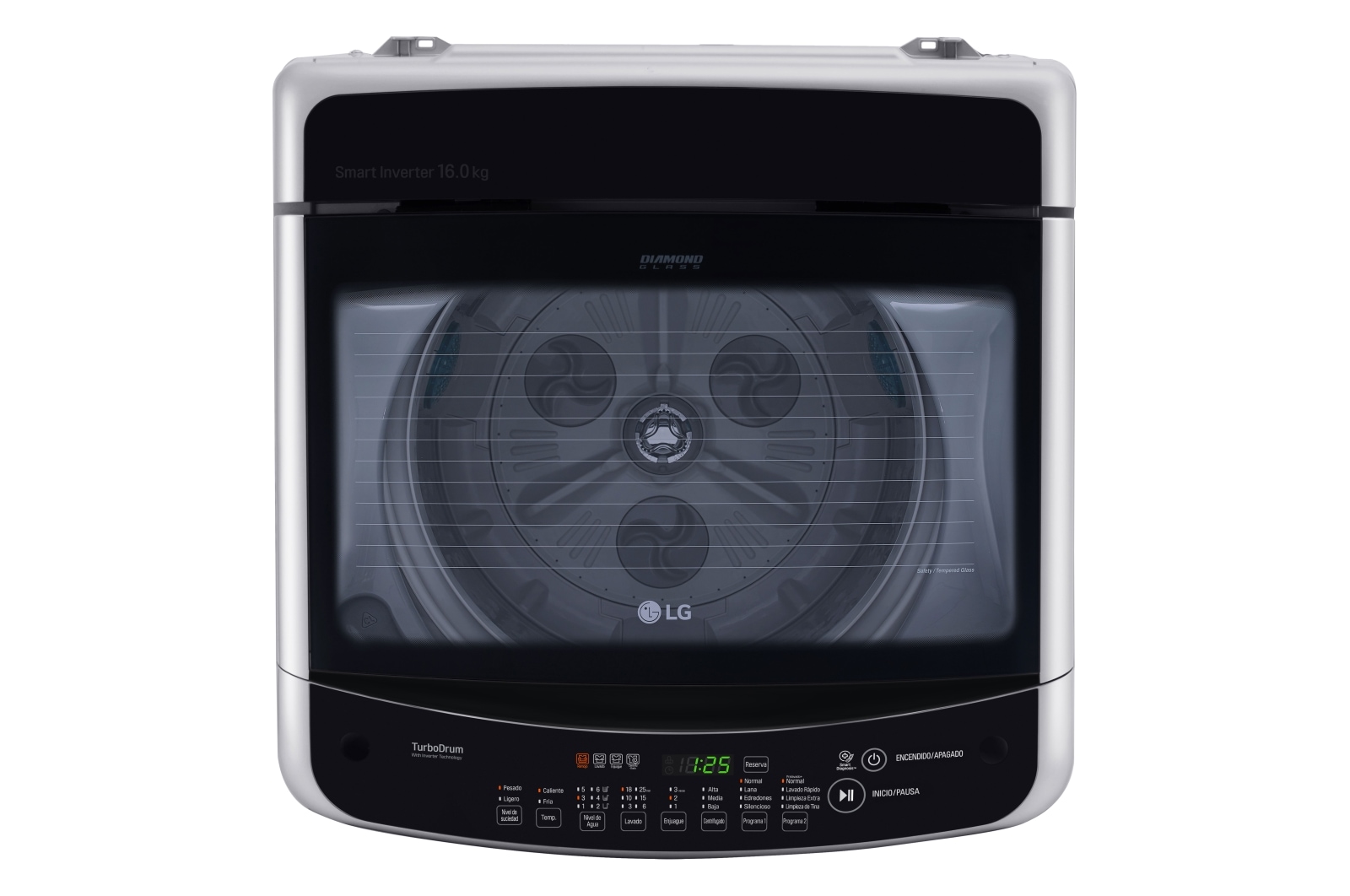 LG Lavadora de Carga Superior con motor Smart Inverter y capacidad total de 16 Kilos, WT16DSBP