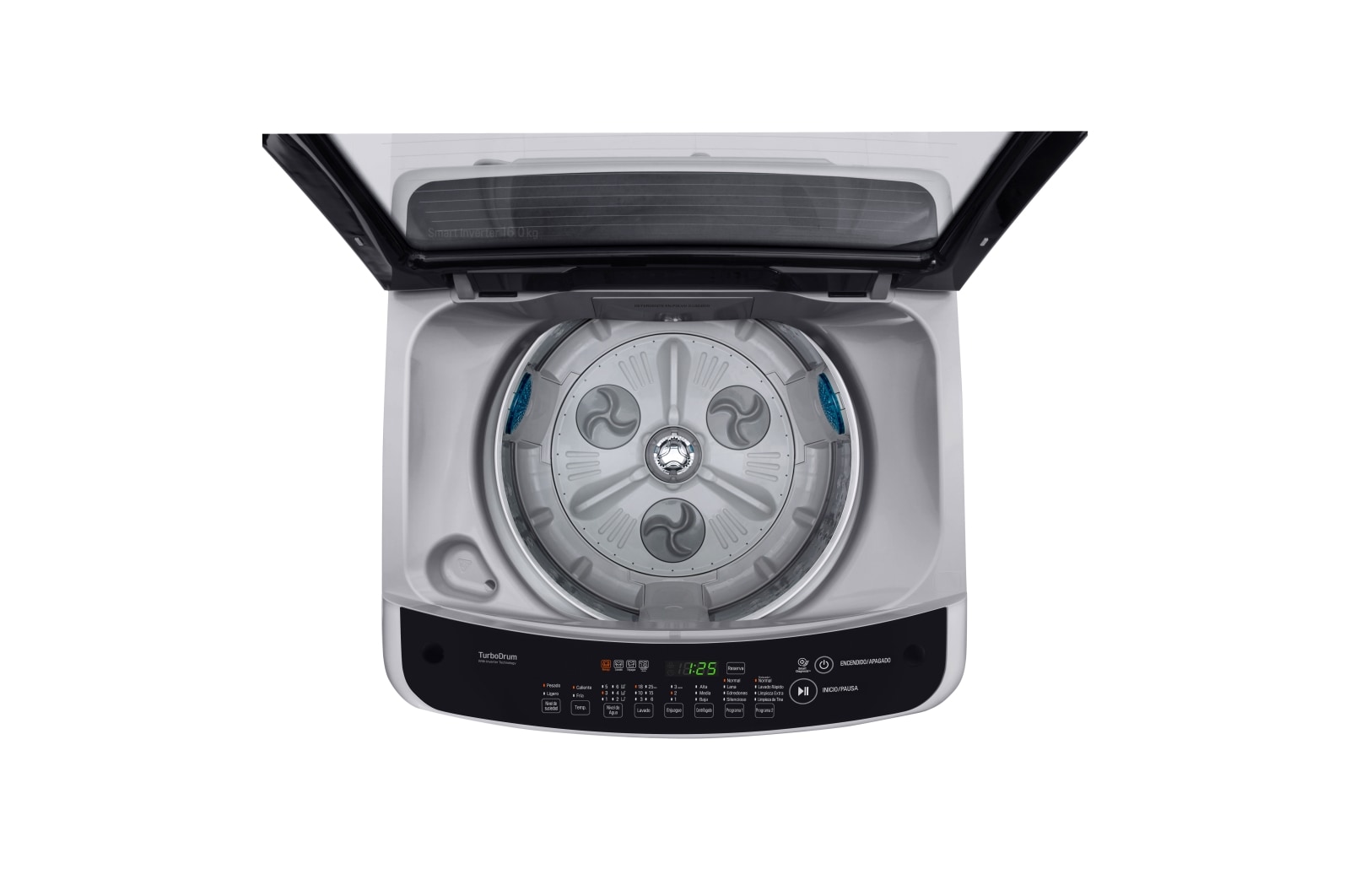 LG Lavadora de Carga Superior con motor Smart Inverter y capacidad total de 16 Kilos, WT16DSBP