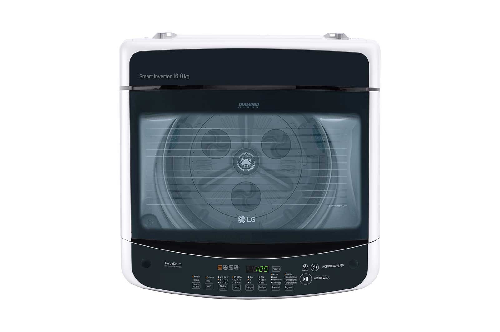 LG  Lavadora de Carga Superior con motor Smart Inverter y capacidad total de 16 kilos, WT16WSBP