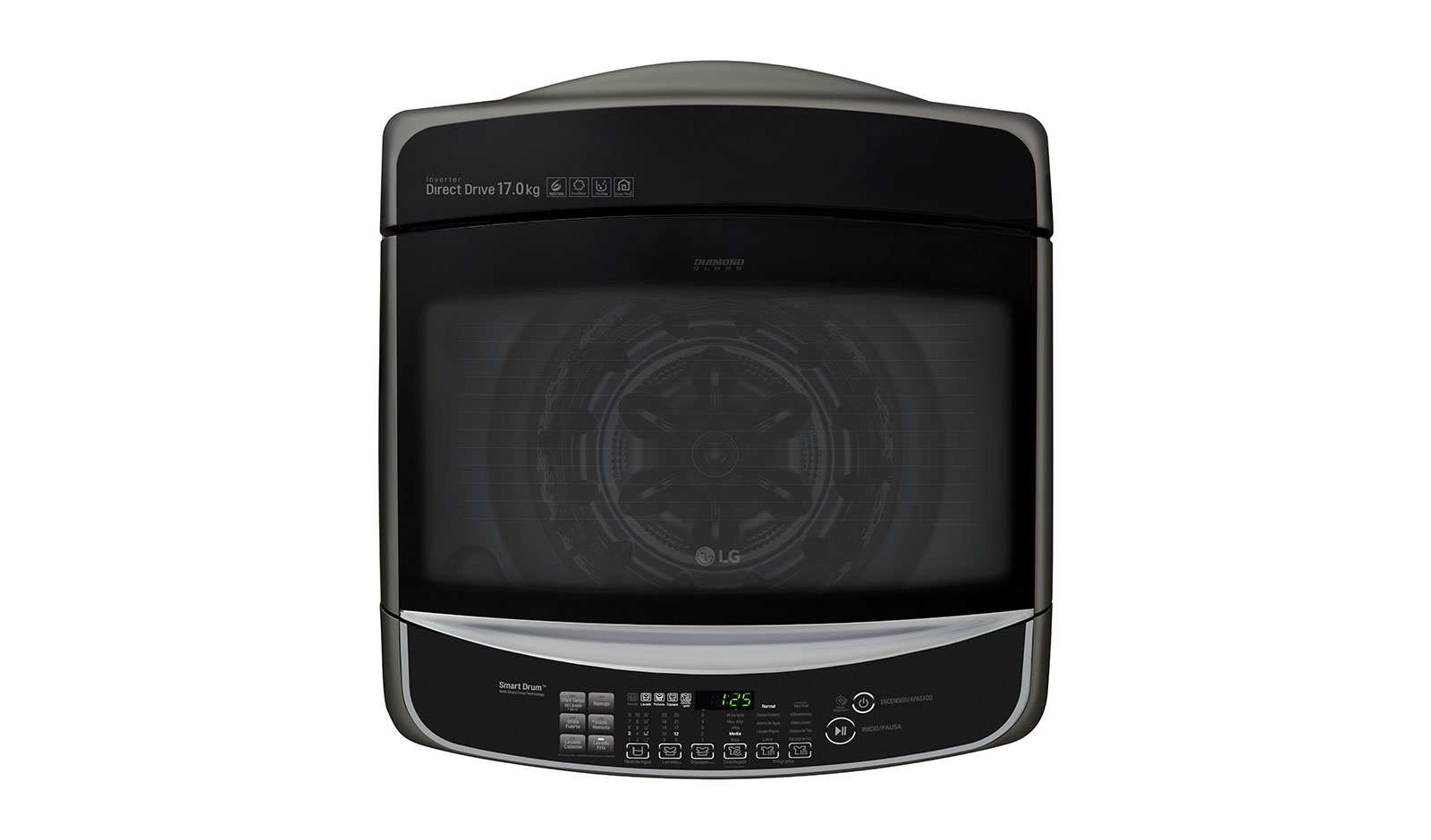 LG Lavadora de Carga Superior con Motor Inverter Direct Drive y Capacidad Total de 17 Kg, WT17BS6